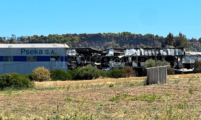 Τανάγρα: Θρήνος για τους δύο πιλότους, εικόνες καταστροφής στο εργοστάσιο όπου κατέληξε το Phantom