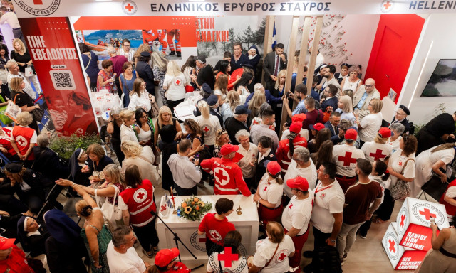 O Ελληνικός Ερυθρός Σταυρός τέλεσε τα εγκαίνια του Περιπτέρου του στην 90η ΔΕΘ