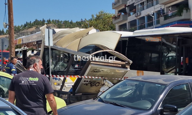 Θεσσαλονίκη: Λεωφορείο έπεσε σε στάση - Τουλάχιστον 4 τραυματίες