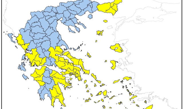 Υψηλός κίνδυνος πυρκαγιάς αύριο σε αρκετές περιοχές της χώρας - Δείτε χάρτη