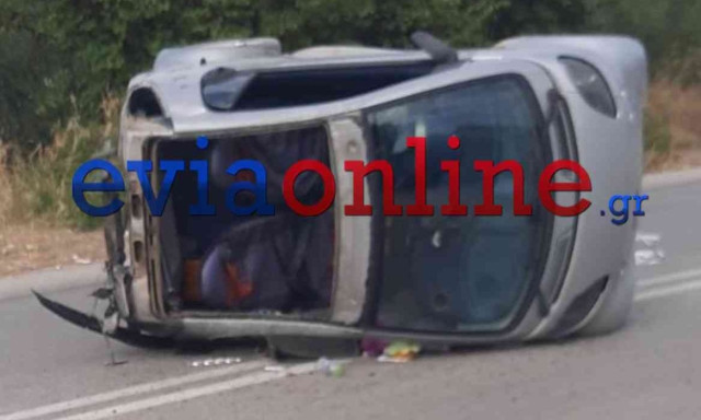 Εύβοια: Σοβαρό τροχαίο ατύχημα με ανατροπή ΙΧ - Τραυματίες δύο 18χρονες