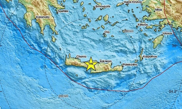 Σεισμός 4,1 Ρίχτερ στην Κρήτη – Κοντά σε Ζωνιανά και Ανώγεια το επίκεντρο