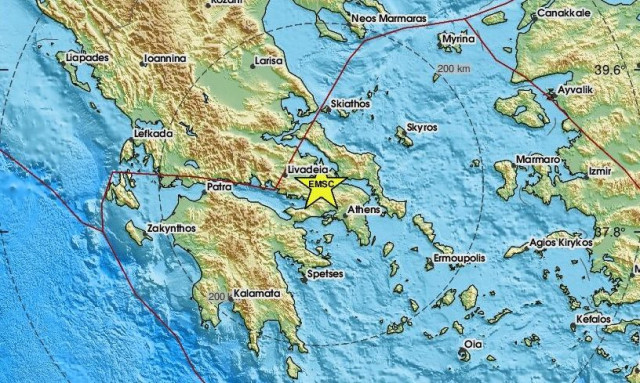 Σεισμός 3,3 Ρίχτερ κοντά στη Θήβα