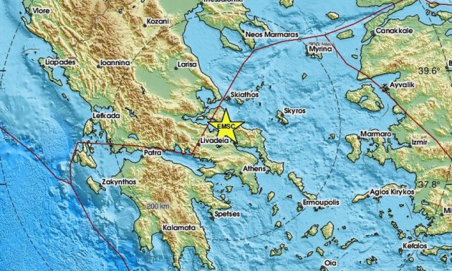 Σεισμός 3,2 Ρίχτερ στην Εύβοια – Κοντά στο Προκόπι το επίκεντρο