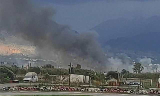 Φωτιά σε έκταση με καλάμια στην Καλαμάτα