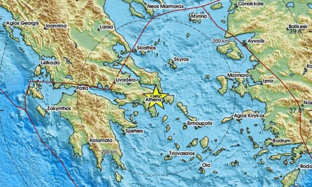 Σεισμός 3,5 Ρίχτερ ανοιχτά της Νέας Μάκρης – Αισθητός σε πολλές περιοχές της Αττικής
