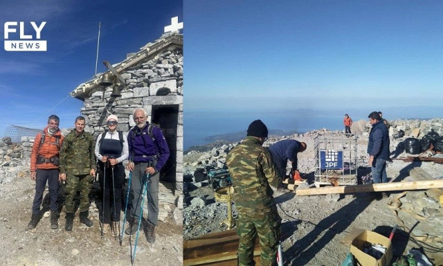 Ταΰγετος: Εργασίες καθαρισμού και επισκευών στα 2.407 μέτρα - Συνεργασία ορειβατών και Στρατού