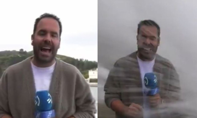 Τρόμος on air: Τεράστιο κύμα «κατάπιε» δημοσιογράφο και εικονολήπτρια σε ζωντανή μετάδοση