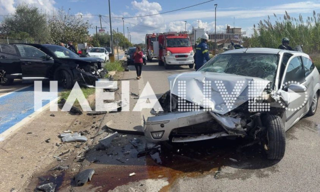 Τραγωδία στον Πύργο: Μια νεκρή και τρεις τραυματίες ύστερα από μετωπική σύγκρουση οχημάτων