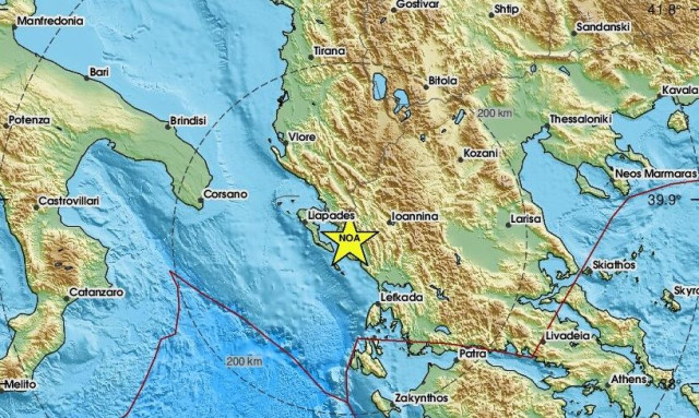 Σεισμός 3,7 Ρίχτερ κοντά στην Ηγουμενίτσα