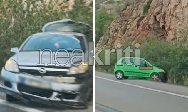 Κρήτη: Καραμπόλα πολλών αυτοκινήτων στον ΒΟΑΚ – Και δεύτερο τροχαίο λίγα μέτρα μακριά