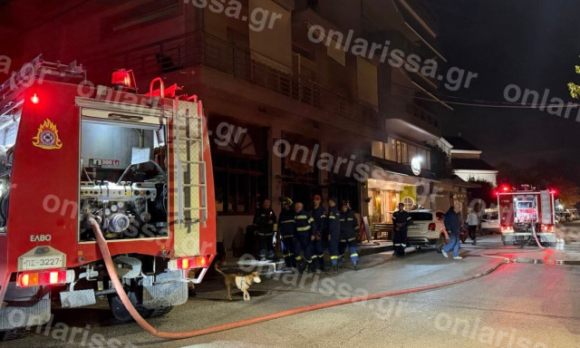 Λάρισα: Φωτιά σε γνωστή ταβέρνα - Μεγάλη κινητοποίηση της Πυροσβεστικής