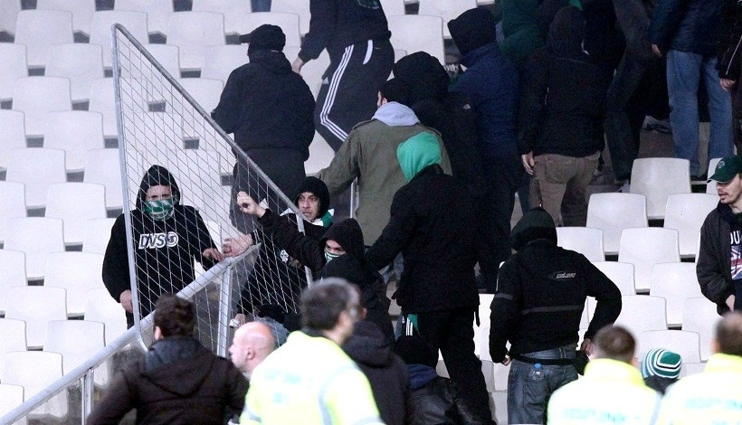 Νέες φωτογραφίες από τα επεισόδια στο ΟΑΚΑ