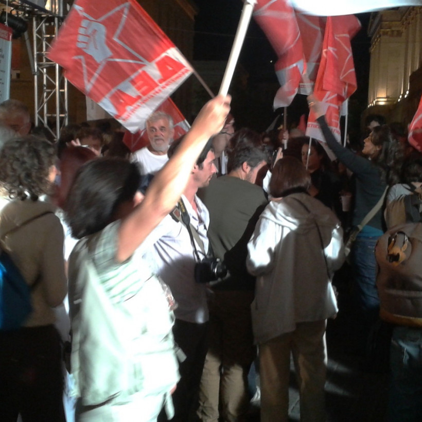 Αποτελέσματα εκλογών 2012 – Πάρτι του ΣΥΡΙΖΑ στα Προπύλαια