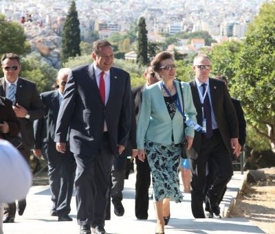 Η πριγκίπισσα Άννα της Βρετανίας στην Αθήνα (φωτό)