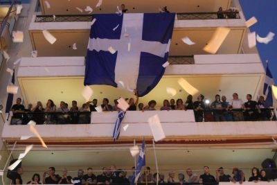 Οι πανηγυρισμοί της Χρυσής Αυγής (φωτο)