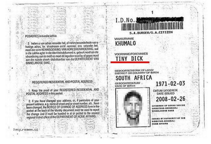 Τα αφρικανικά ονόματα έχουν πολλή πλάκα