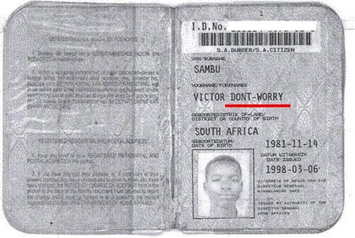 Τα αφρικανικά ονόματα έχουν πολλή πλάκα