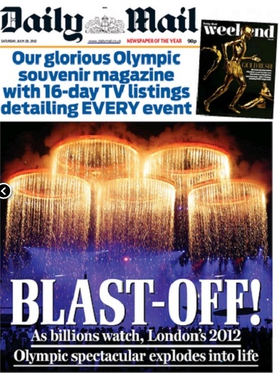 Ξετρελάθηκαν τα βρετανικά ΜΜΕ με την τελετή έναρξης