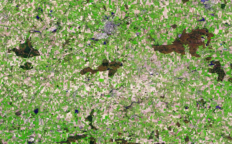 Δείτε αγροτικές καλλιέργειες από το διάστημα (pics)