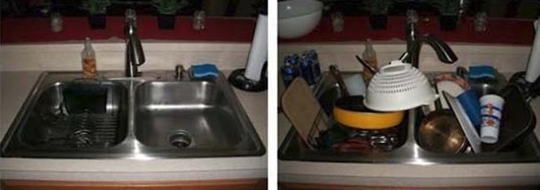 Το σπίτι με και χωρίς γυναίκα (pics)