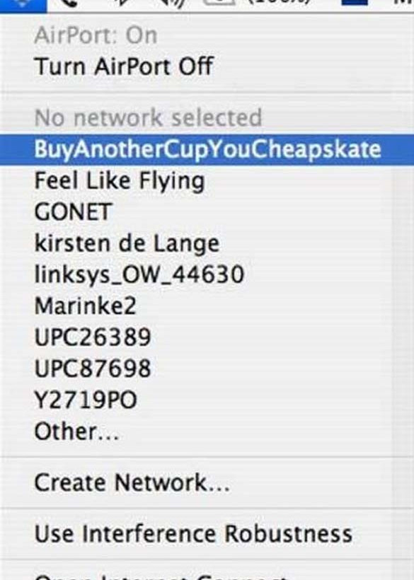 Ξεκαρδιστικά ονόματα και ατάκες σε ασύρματα δίκτυα! (pics)