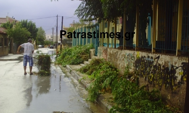 Η Πάτρα «πνίγεται» από την κακοκαιρία (video –pics)
