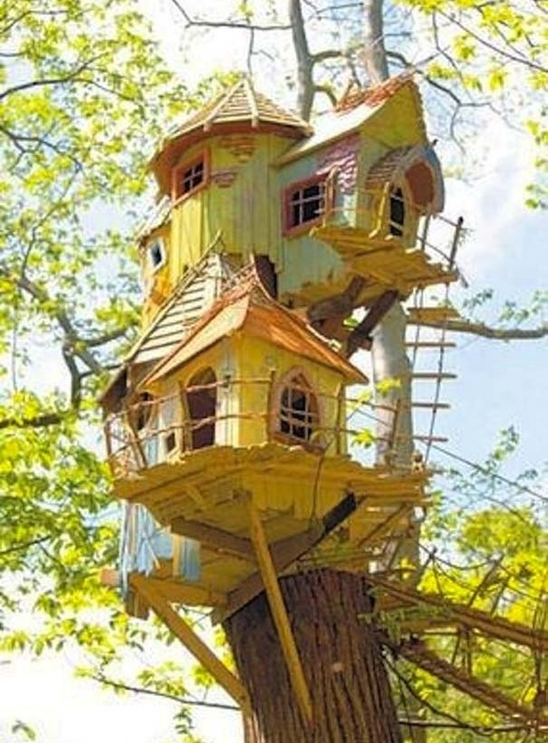 Απίθανα σπίτια πάνω σε δέντρα! (pics)