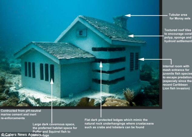 Καλλιτέχνης δημιούργησε μια πόλη κάτω από τη θάλασσα! (pic)