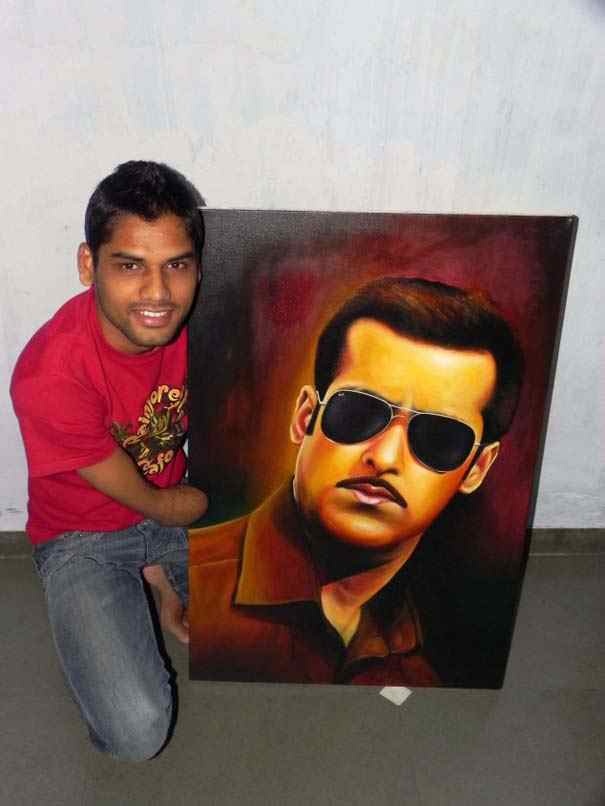 Νεαρός έχασε τα δυο του χέρια κι έγινε ζωγράφος! 