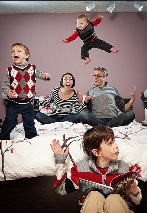 Οικογενειακές φωτογραφίες που αψηφούν τους νόμους της βαρύτητας!