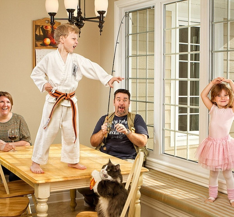 Οικογενειακές φωτογραφίες που αψηφούν τους νόμους της βαρύτητας!