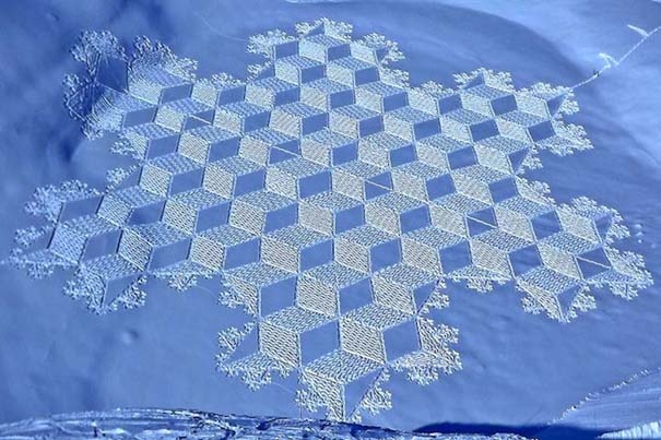 Απίστευτα σχέδια στο χιόνι (pics)