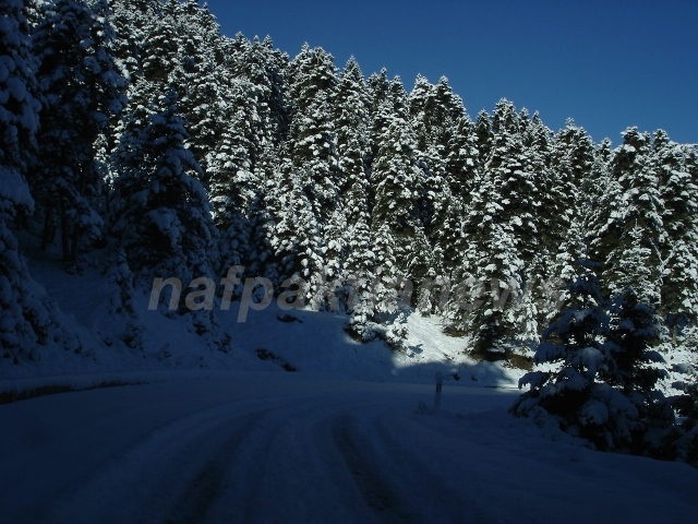 Δείτε την ορεινή Ναυπακτία ντυμένη στα λευκά!( pics)