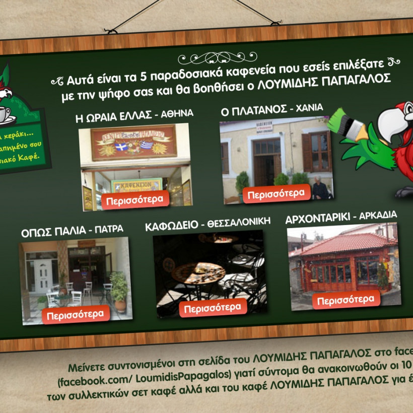 ΛΟΥΜΙΔΗΣ ΠΑΠΑΓΑΛΟΣ: Τα 5 Αγαπημένα Παραδοσιακά Καφέ της Χώρας