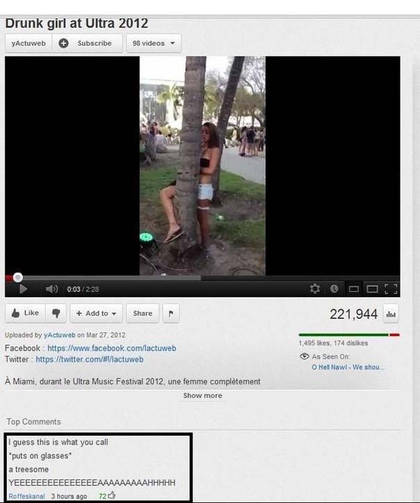 15 από τα πιο αστεία σχόλια στο YouTube