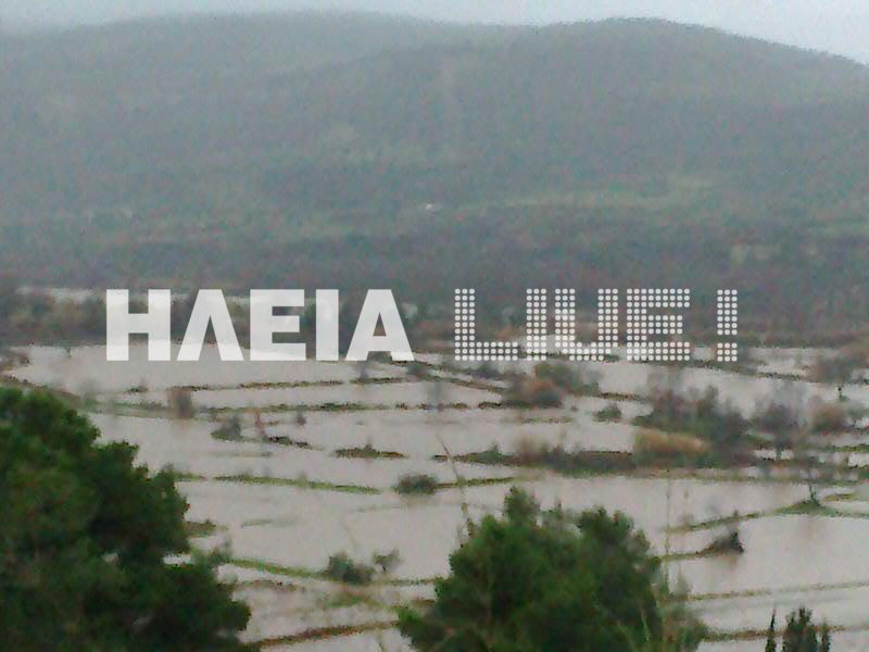Συναγερμός στην Ηλεία:Πνίγονται κοπάδια - Καταστρέφονται περιουσίες