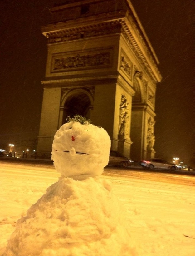 Εκπληκτικές φωτογραφίες του χιονισμένου Παρισιού