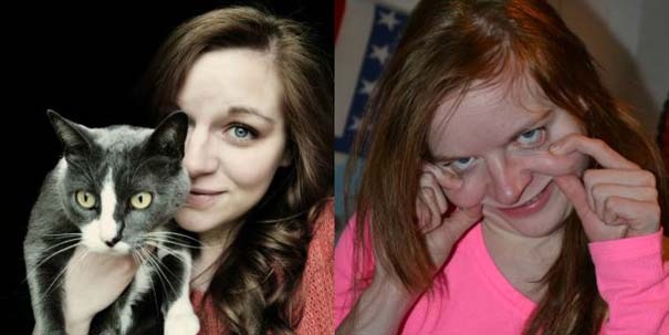 Δείτε πως μια γκριμάτσα μπορεί να μεταμορφώσει μια όμορφη κοπέλα! 