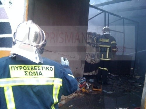 ΤΩΡΑ - Πύρινη κόλαση στο κέντρο του Ηρακλείου (pics)