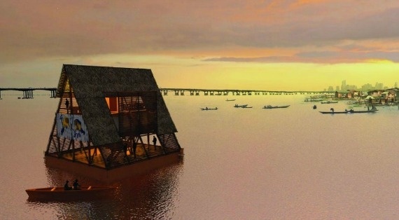 Αντιμετωπίζουν τις πλημμύρες χτίζοντας πλωτά σχολεία(pics)