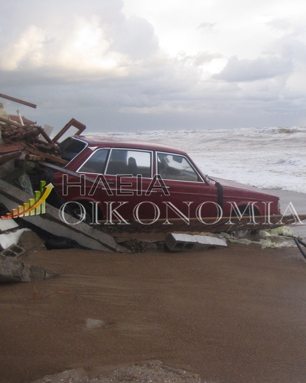 Η θάλασσα «ρούφηξε» δεκάδες ιδιοκτησίες στην Ηλεία (pics-vid)