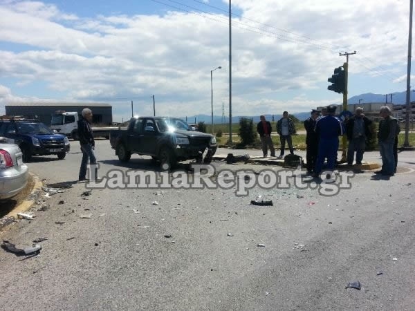 Λαμία: Δύο καραμπόλες σε διάστημα λίγων ωρών (pics-vid)