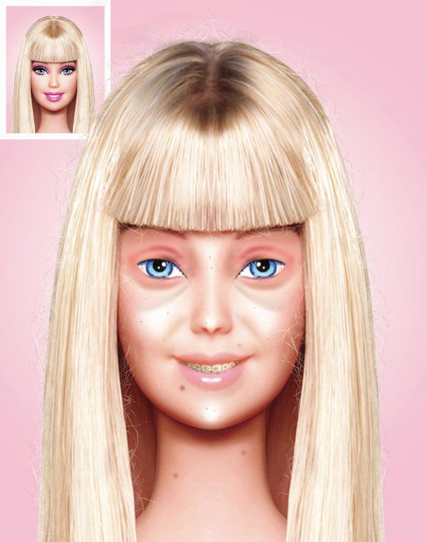 Απίστευτη φωτο: Δείτε πώς θα ήταν η Barbie άβαφτη!