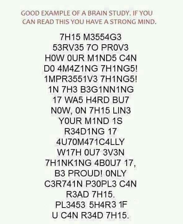 Τεστ: Εσείς μπορείτε να διαβάσετε το κείμενο; 