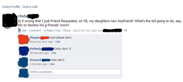 Η μητέρα της την έκανε να κατακοκκινίσει από ντροπή στο Facebook