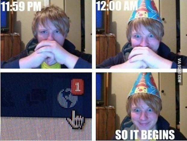 Η φώτο που σαρώνει: Τα γενέθλια στην εποχή του... Facebook! 