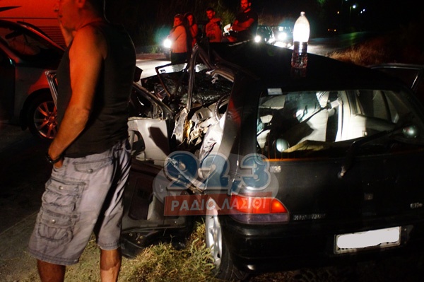 Σφοδρή σύγκρουση ΙΧ στην Ιεράπετρα (pics)