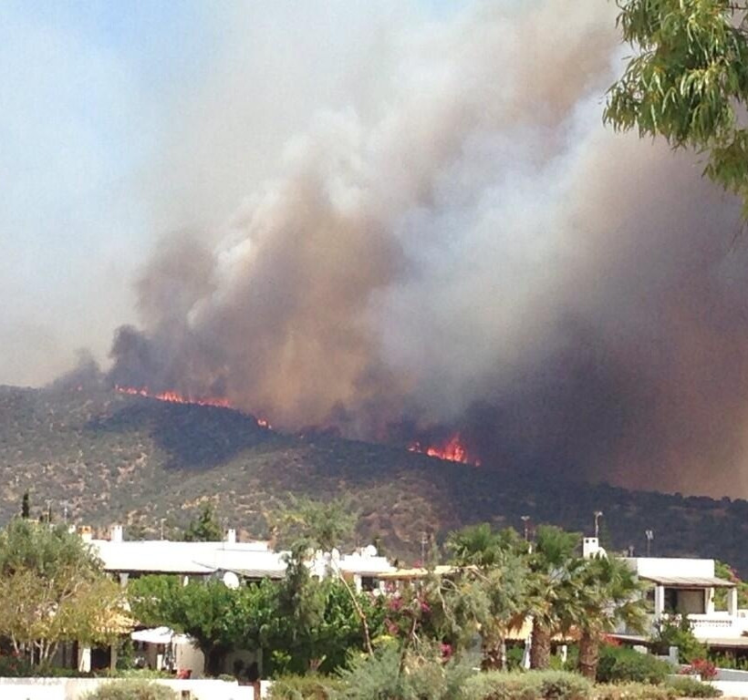 Οι φωτογραφίες της Έλλης Κοκκίνου από τη φωτιά στην Αργολίδα