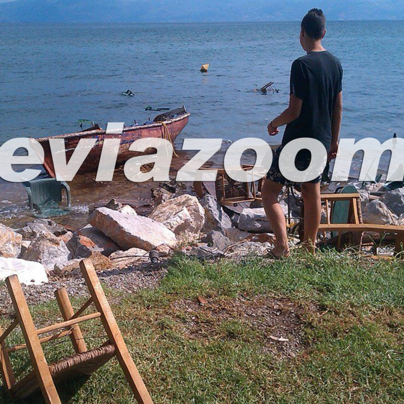 Εύβοια: Ανεμοστρόβιλος «χτύπησε» την Αμάρυνθο (pics)